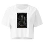 The Devil Tarot Crop Top - White