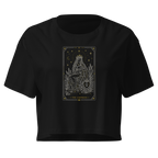 The Empress Tarot Crop Top - Black