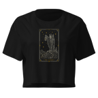 The Hermit Tarot Crop Top - Black