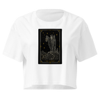 The Hermit Tarot Crop Top - White
