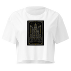 The Hierophant Tarot Crop Top - White