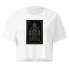 The Lovers Tarot Crop Top - White