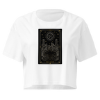 The Moon Tarot Crop Top - White