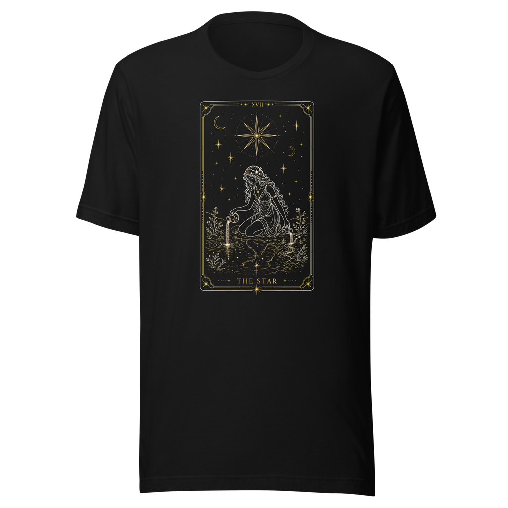 The Star Tarot Tee - Black