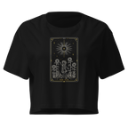 The Sun Tarot Crop Top - Black