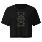 Wheel of Fortune Tarot Crop Top - Black
