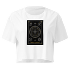 Wheel of Fortune Tarot Crop Top - White