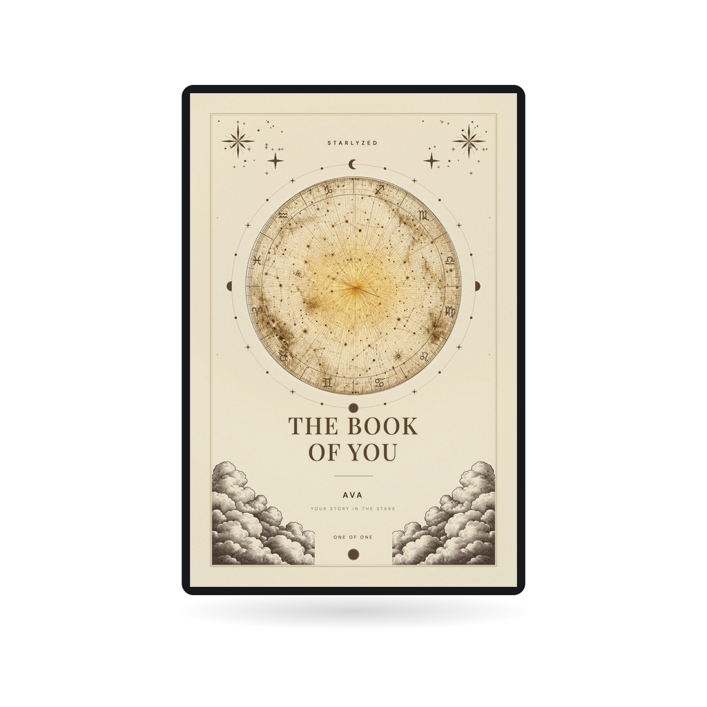 The Book of You, personalized Digital PDF shown on a tablet; tablet not included. Sample personalization.