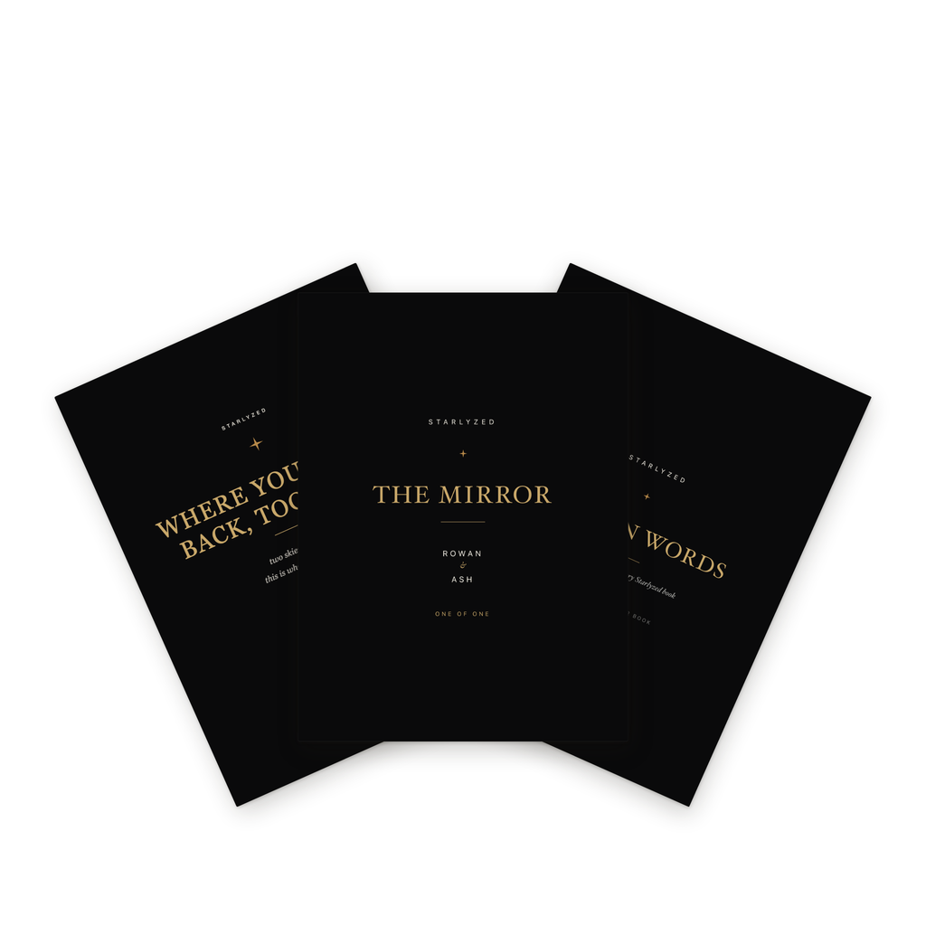 Everything included with The Mirror: the book, the Where You Write Back Together companion, and the In Plain Words cheat sheet