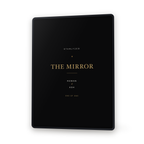 The Mirror, the personalised PDF open on a tablet, showing the cover cast for a sample couple