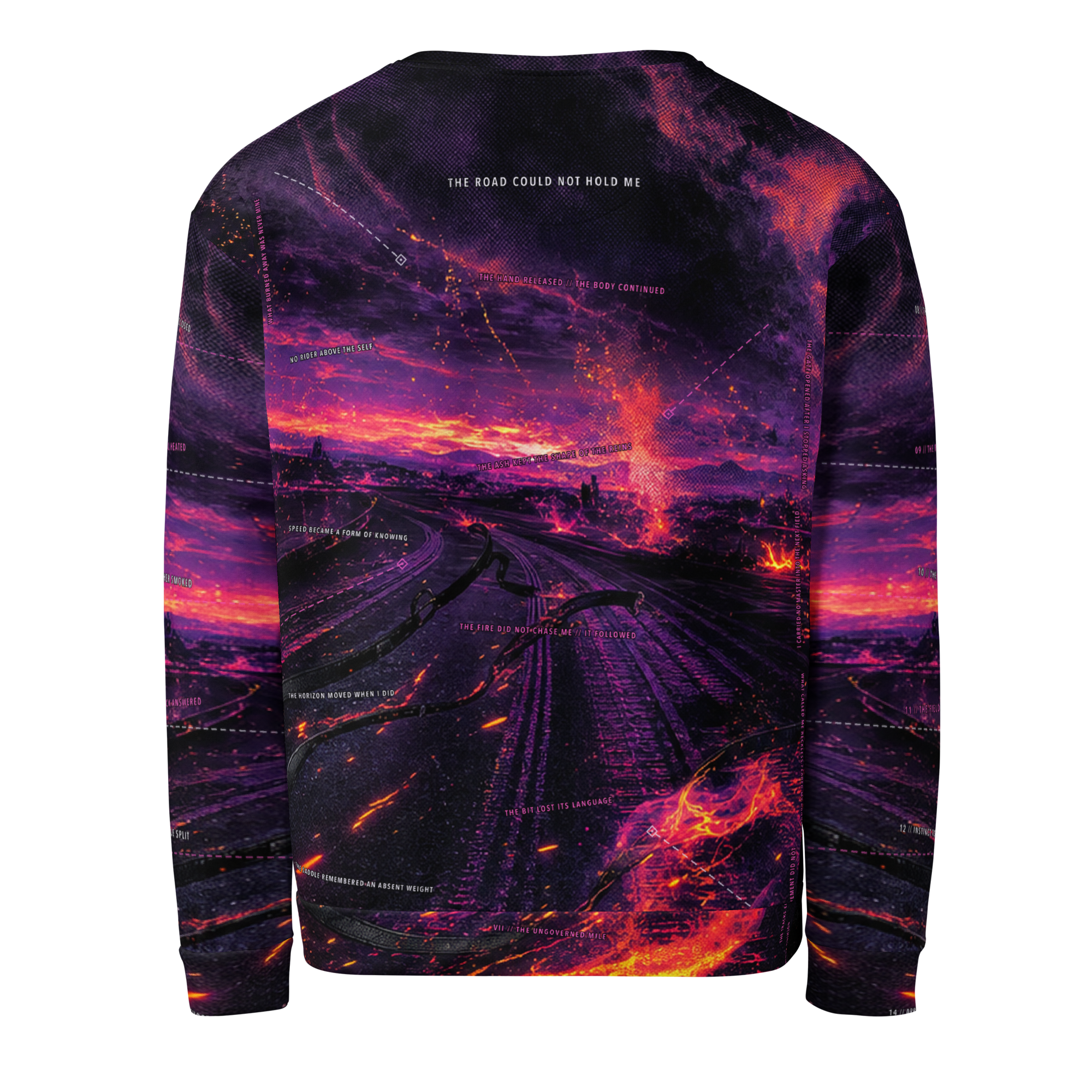 The Reins Burned First Sweatshirt - Black back