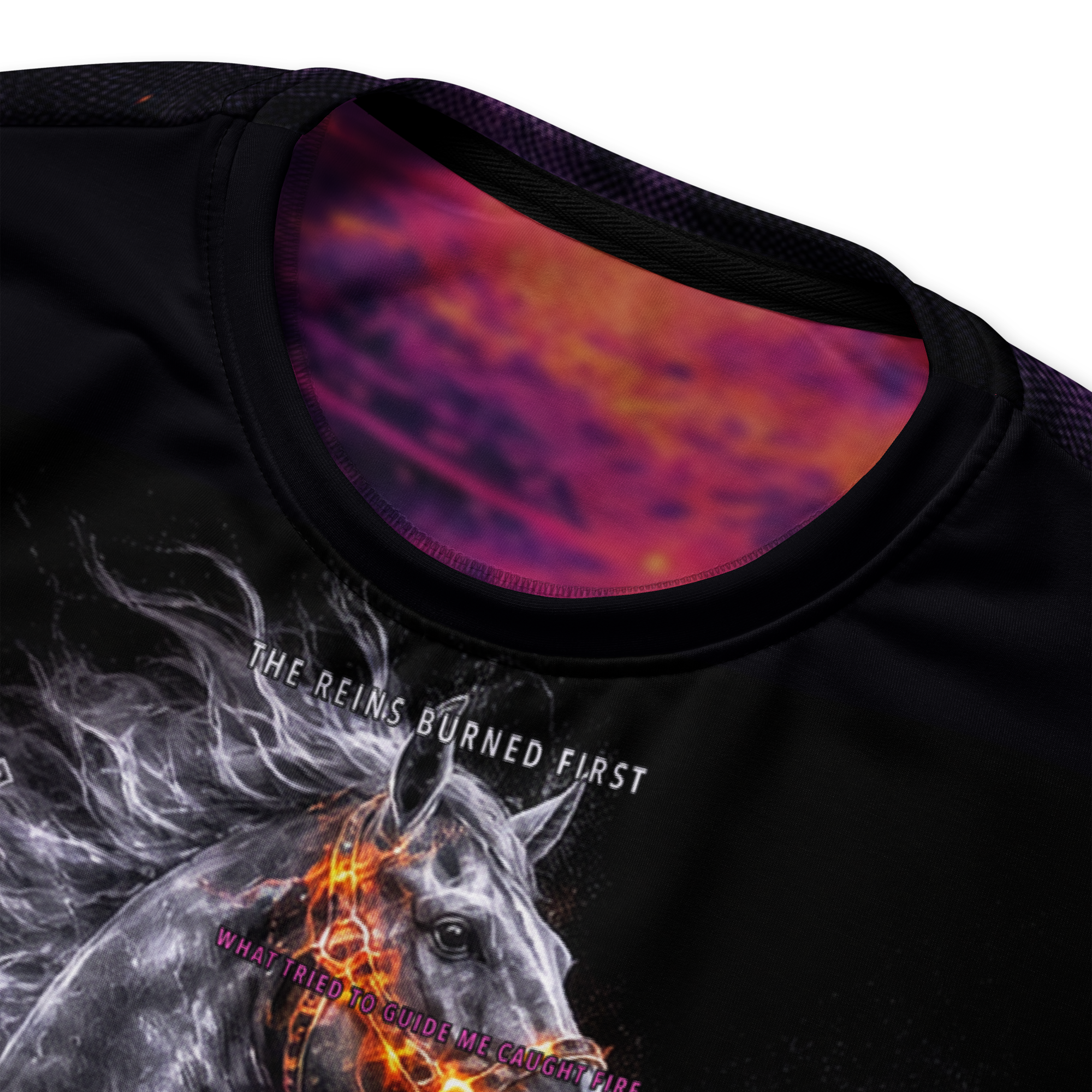 The Reins Burned First Sweatshirt - Black detail
