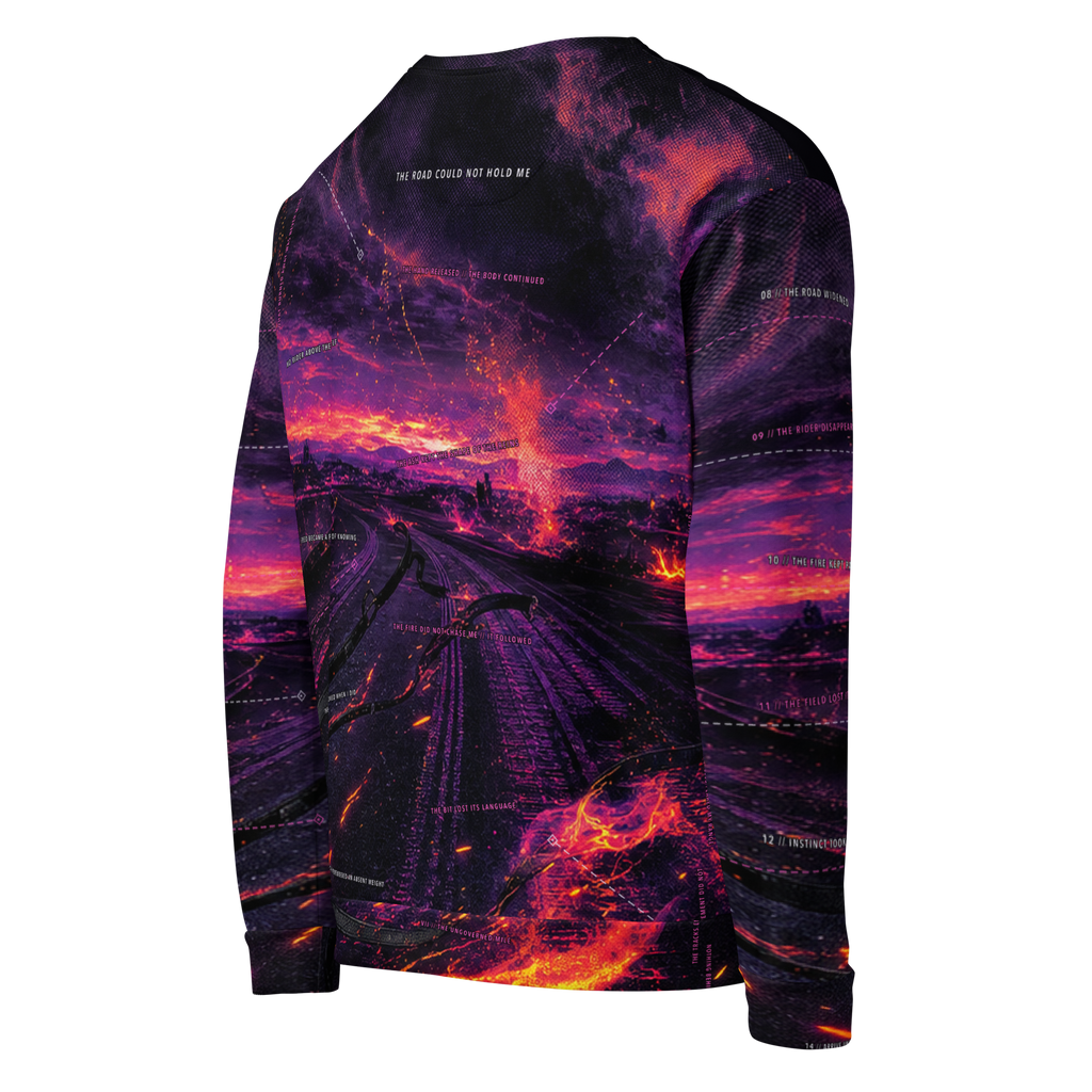 The Reins Burned First Sweatshirt - Black right back