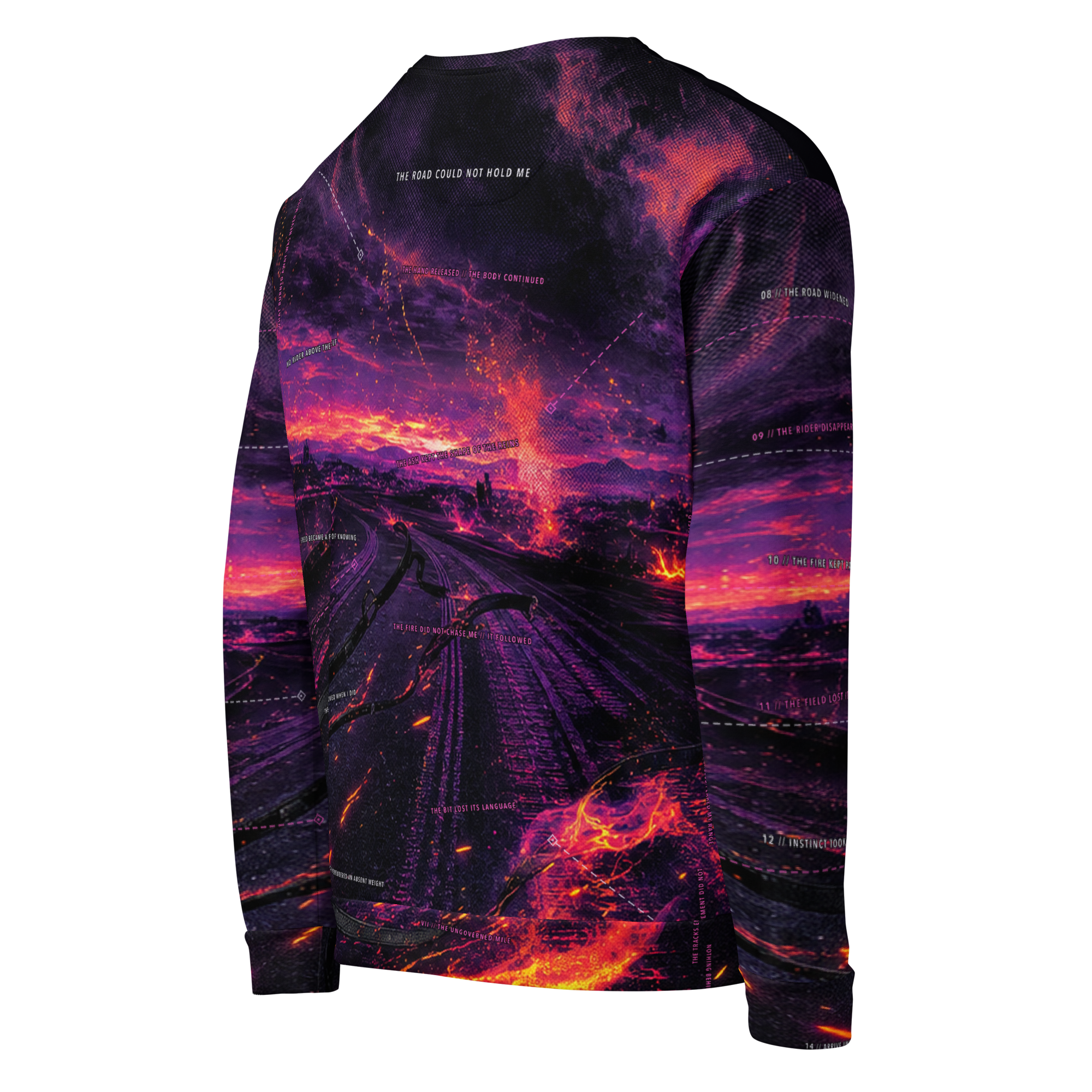 The Reins Burned First Sweatshirt - Black right back