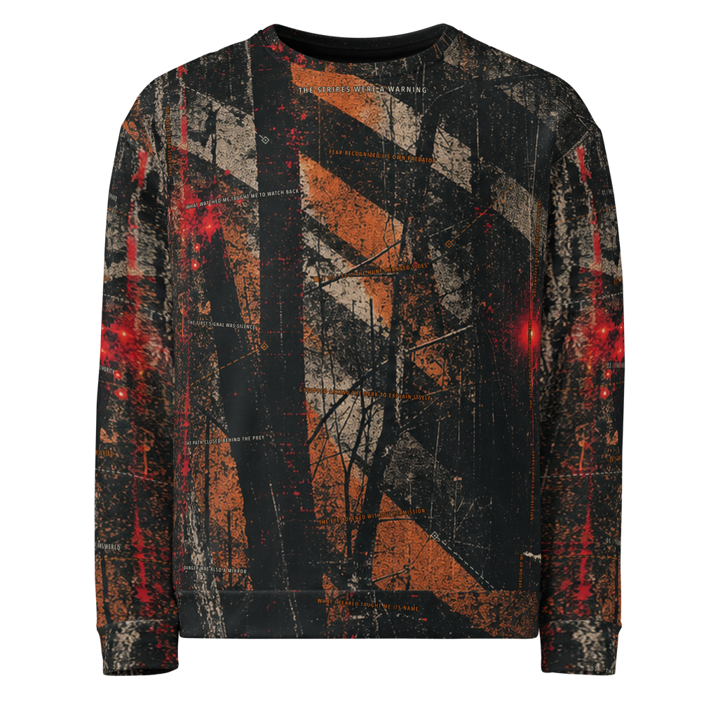 The Stripes Were a Warning Sweatshirt - Black front