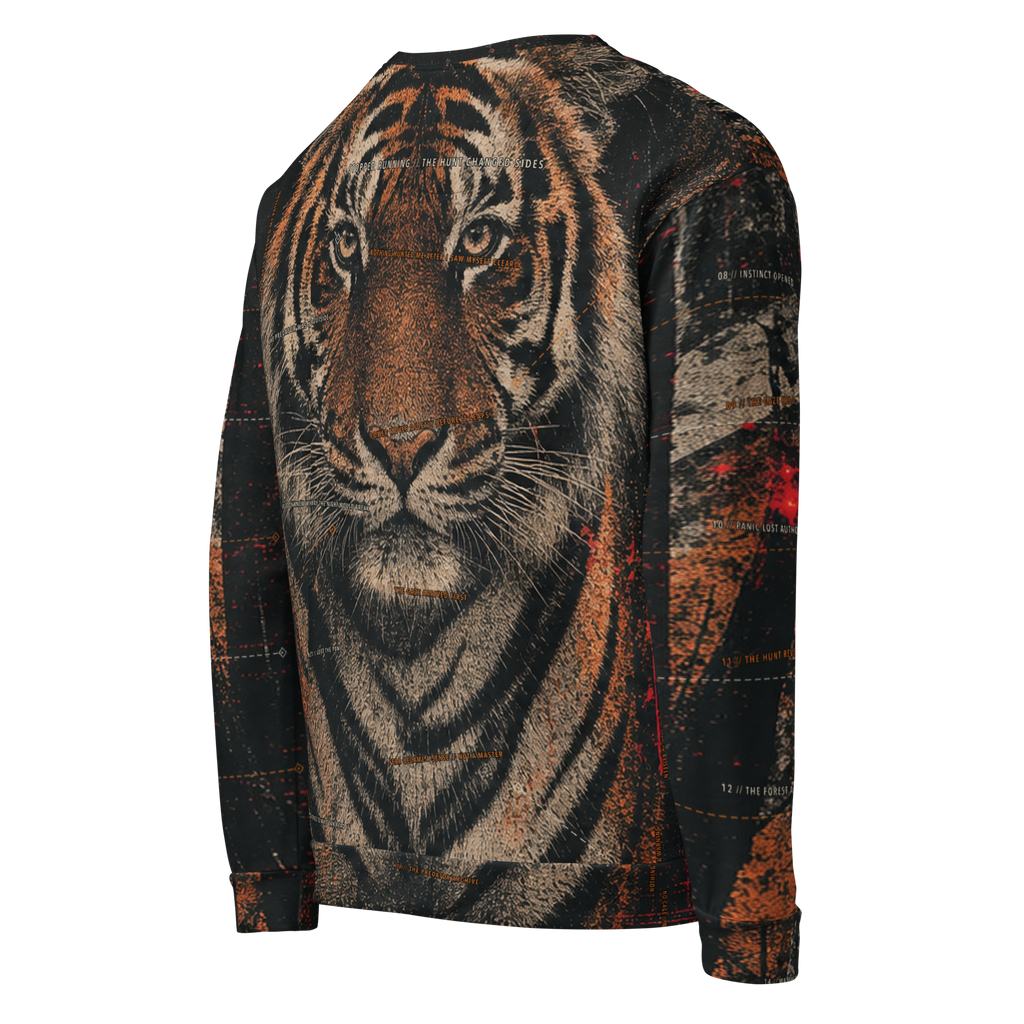 The Stripes Were a Warning Sweatshirt - Black right back