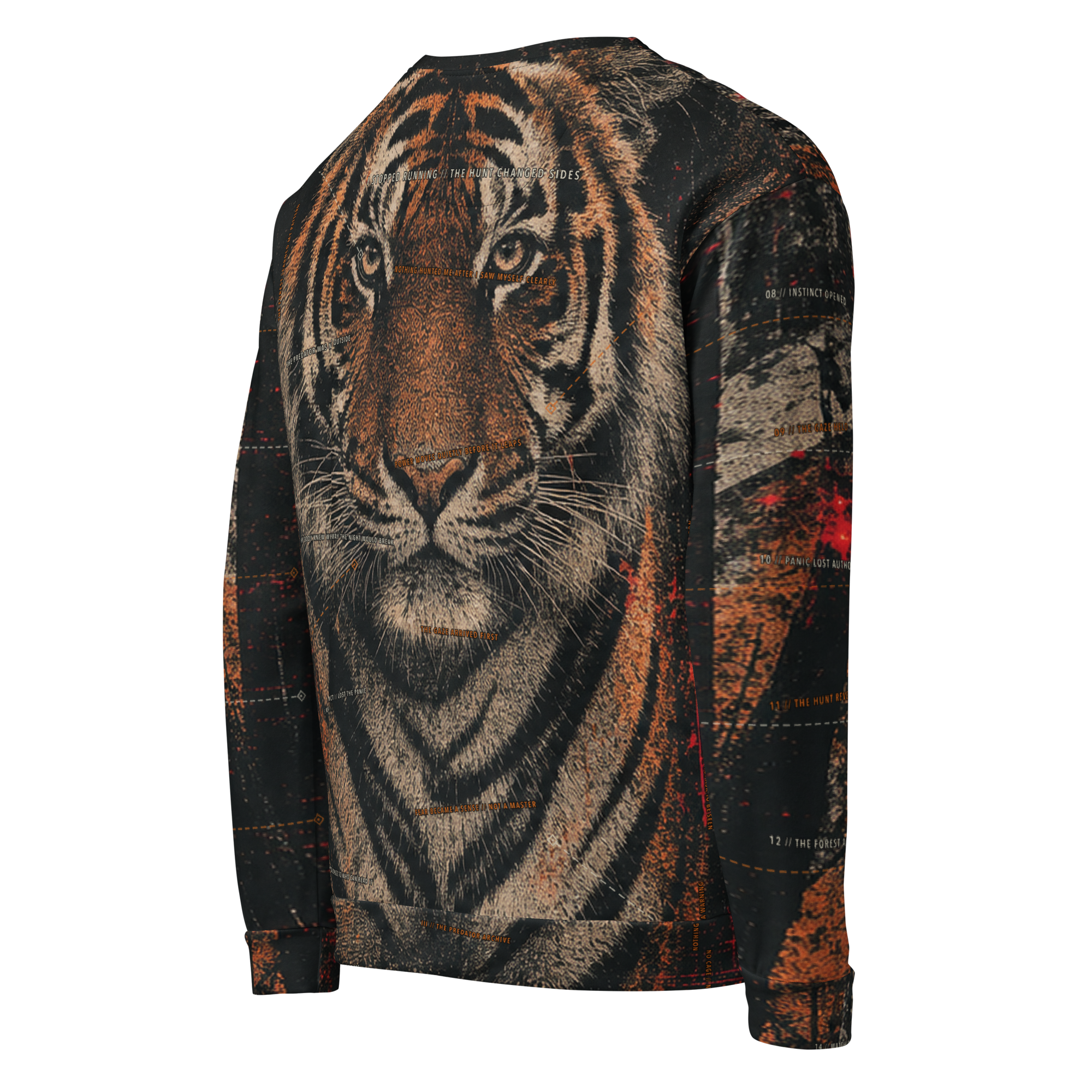 The Stripes Were a Warning Sweatshirt - Black right back