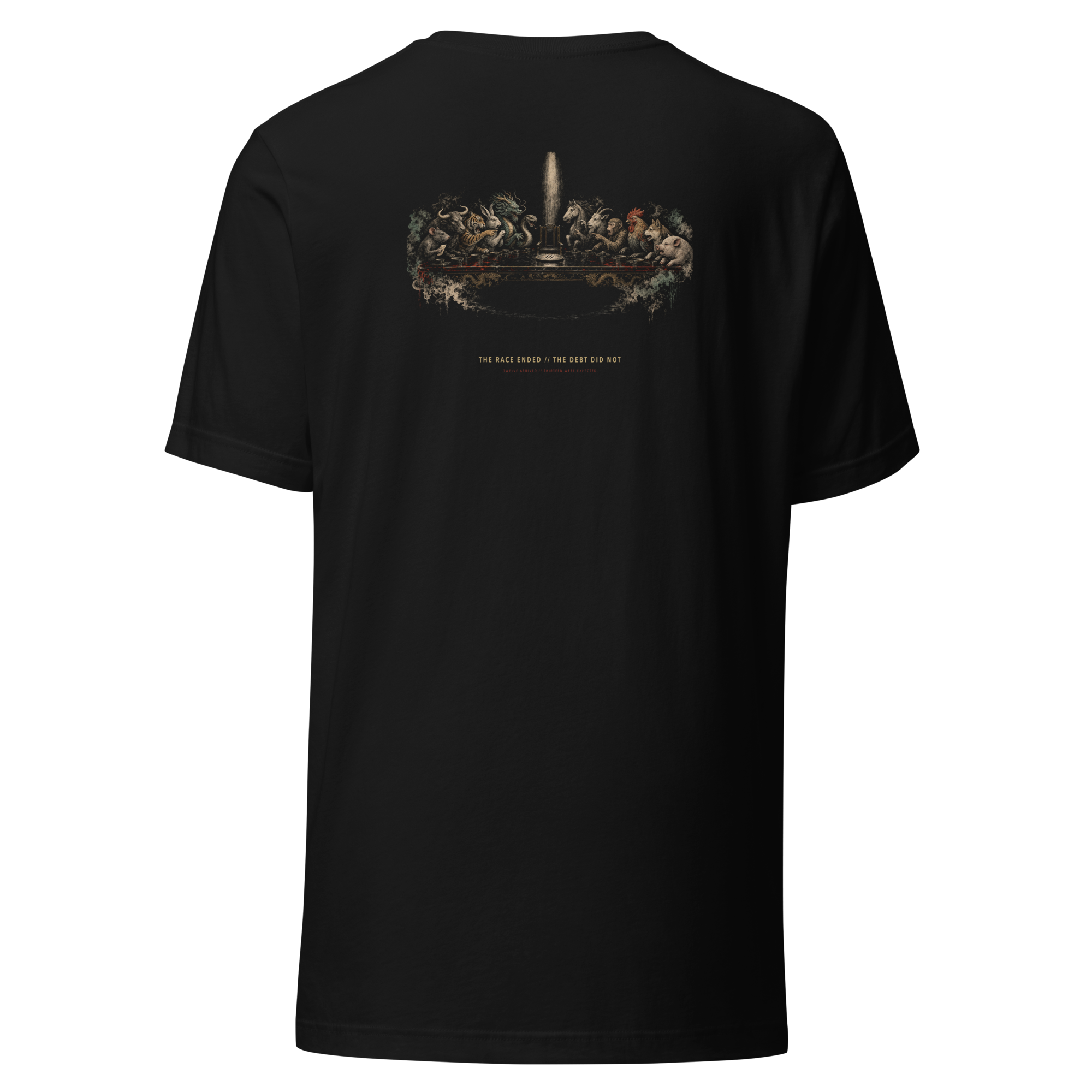 The Thirteenth Seat - Black tee back