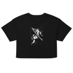 Gravity Study Crop Top - Black front