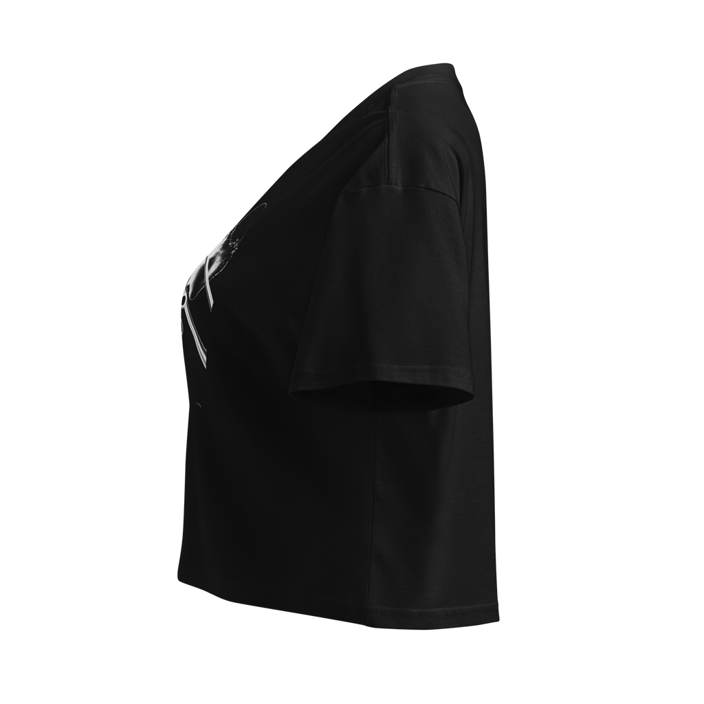 Gravity Study Crop Top - Black left
