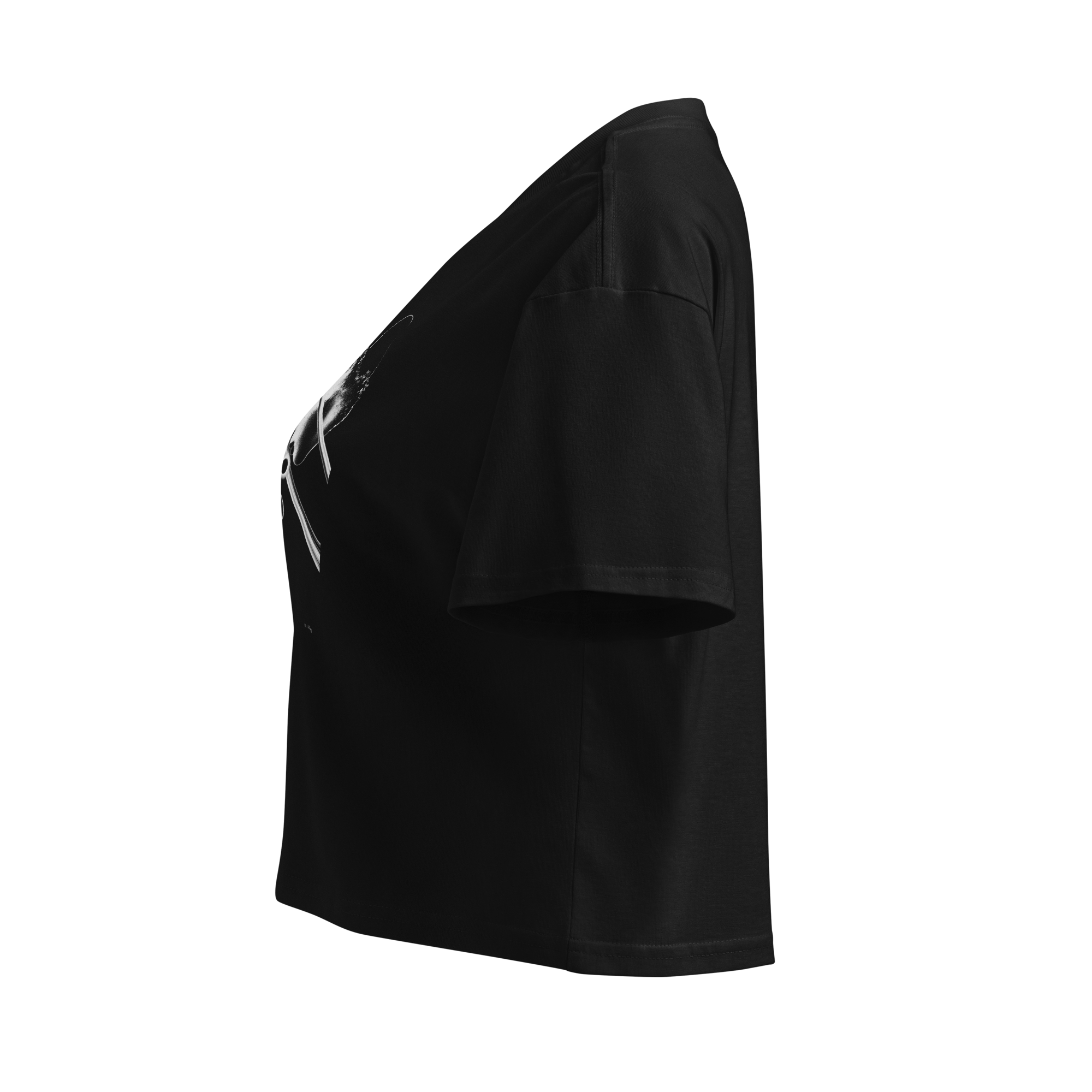 Gravity Study Crop Top - Black left