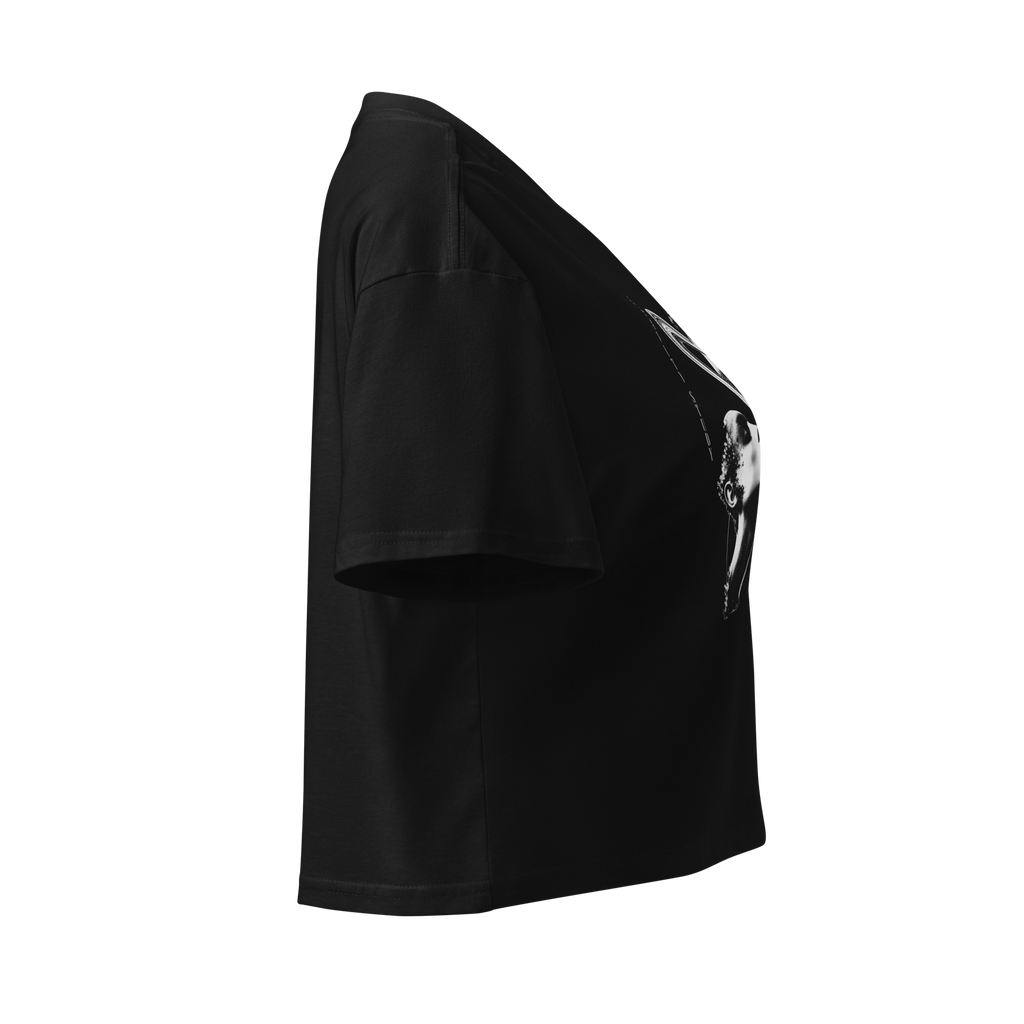 Gravity Study Crop Top - Black right