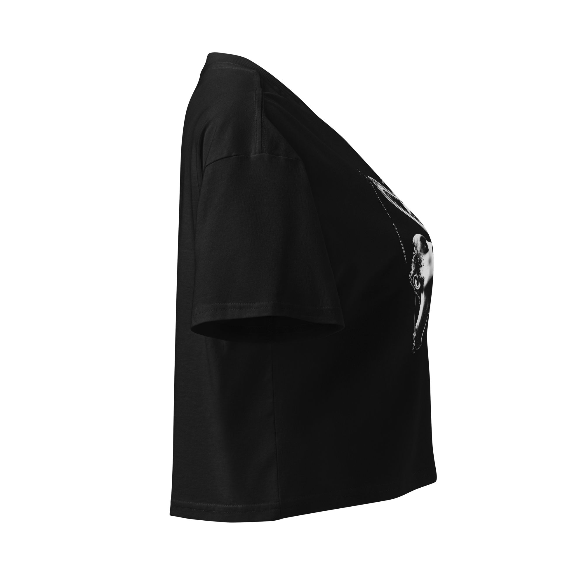 Gravity Study Crop Top - Black right