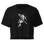 Gravity Study Crop Top - Black front