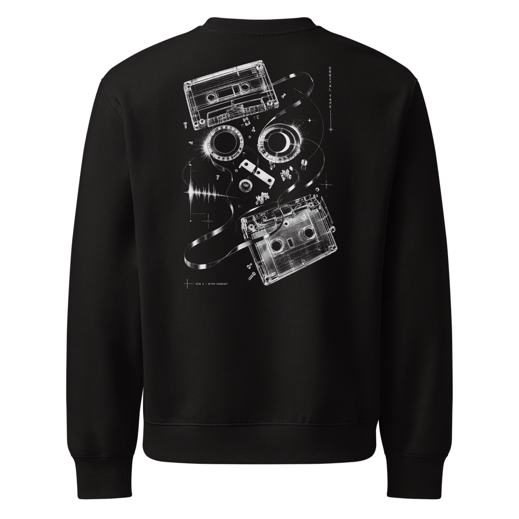 Orbital Tape Sweatshirt - Black back large