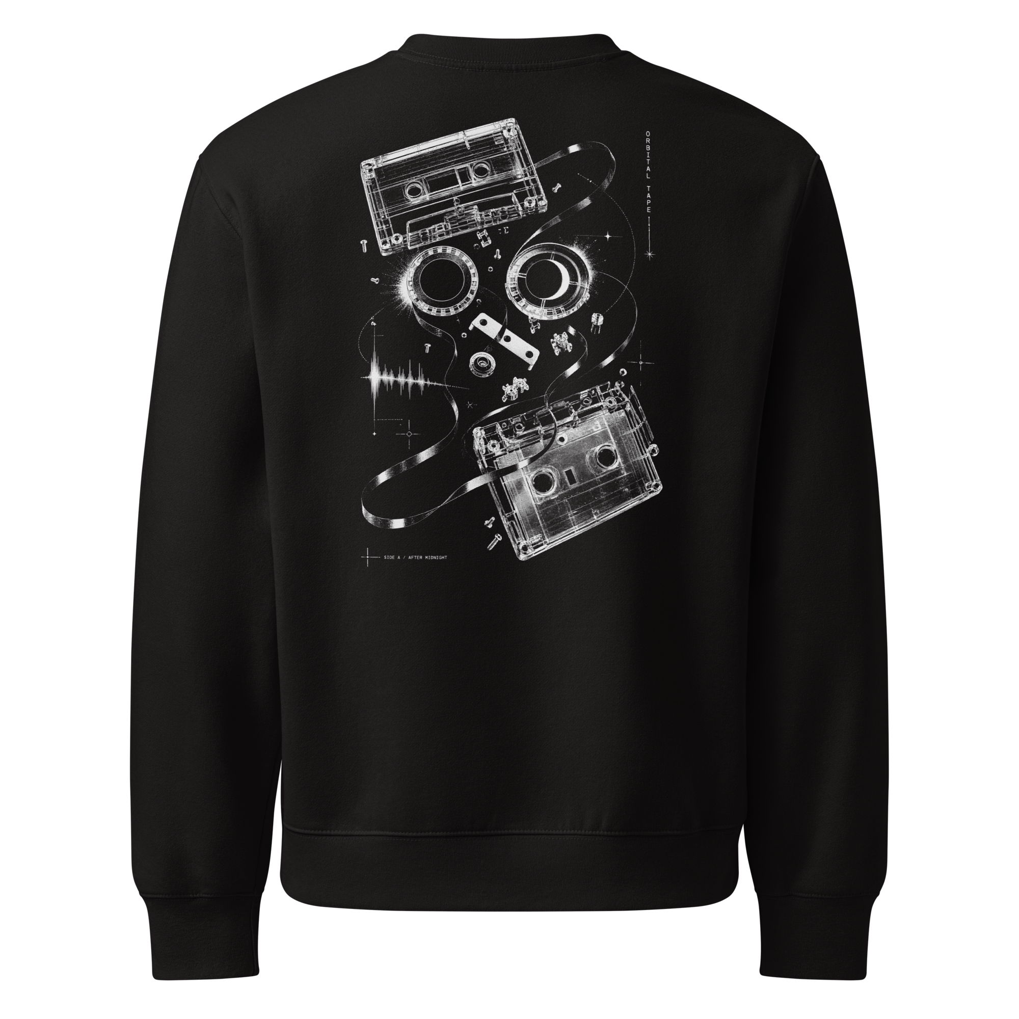 Orbital Tape Sweatshirt - Black back large