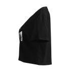 Tidal Form Crop Top - Black left