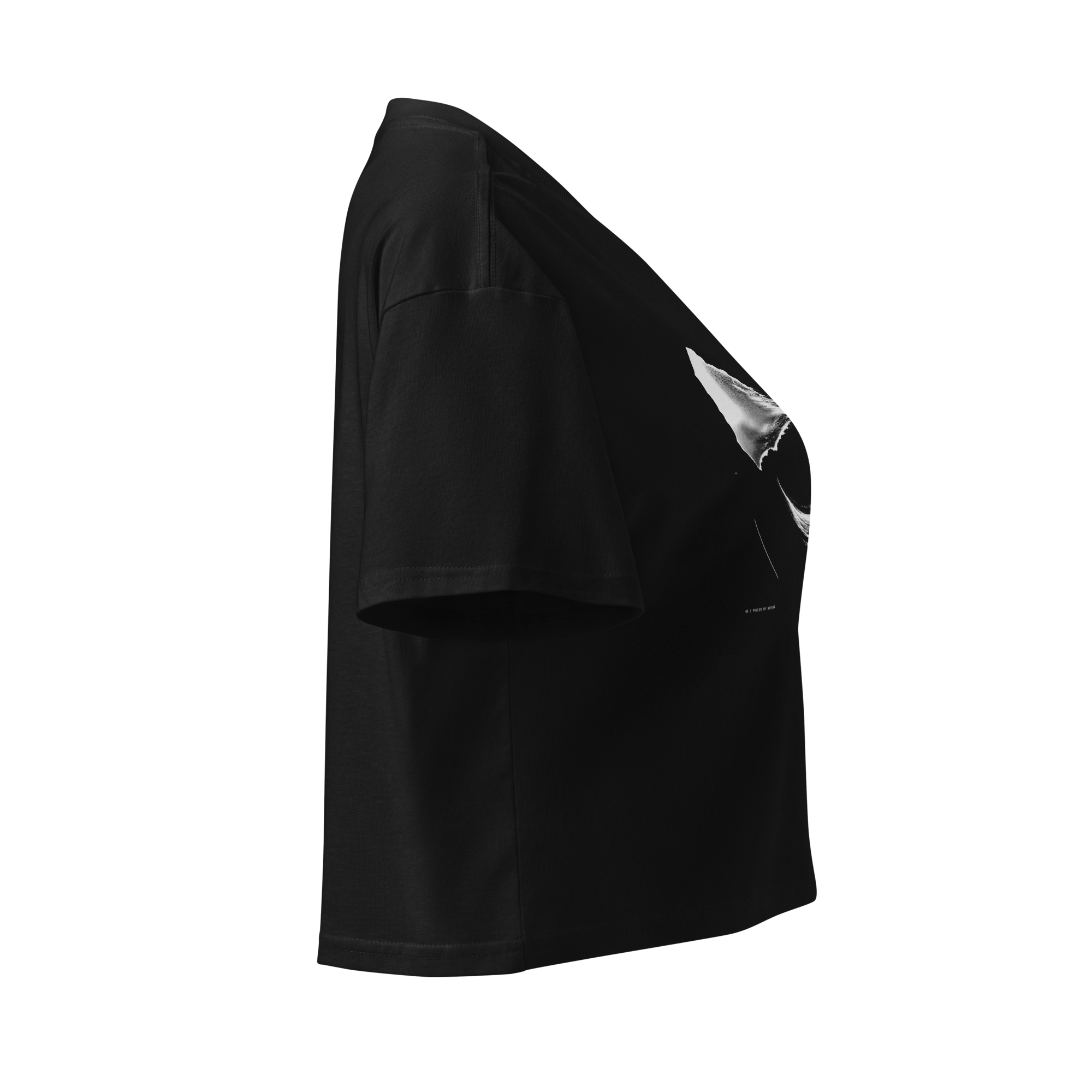 Tidal Form Crop Top - Black right
