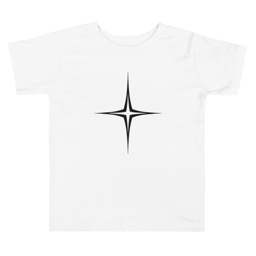 Moon and Star Sigil Toddler Tee - Star Sigil White flat front