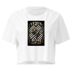 Checkerboard Crop Top - White