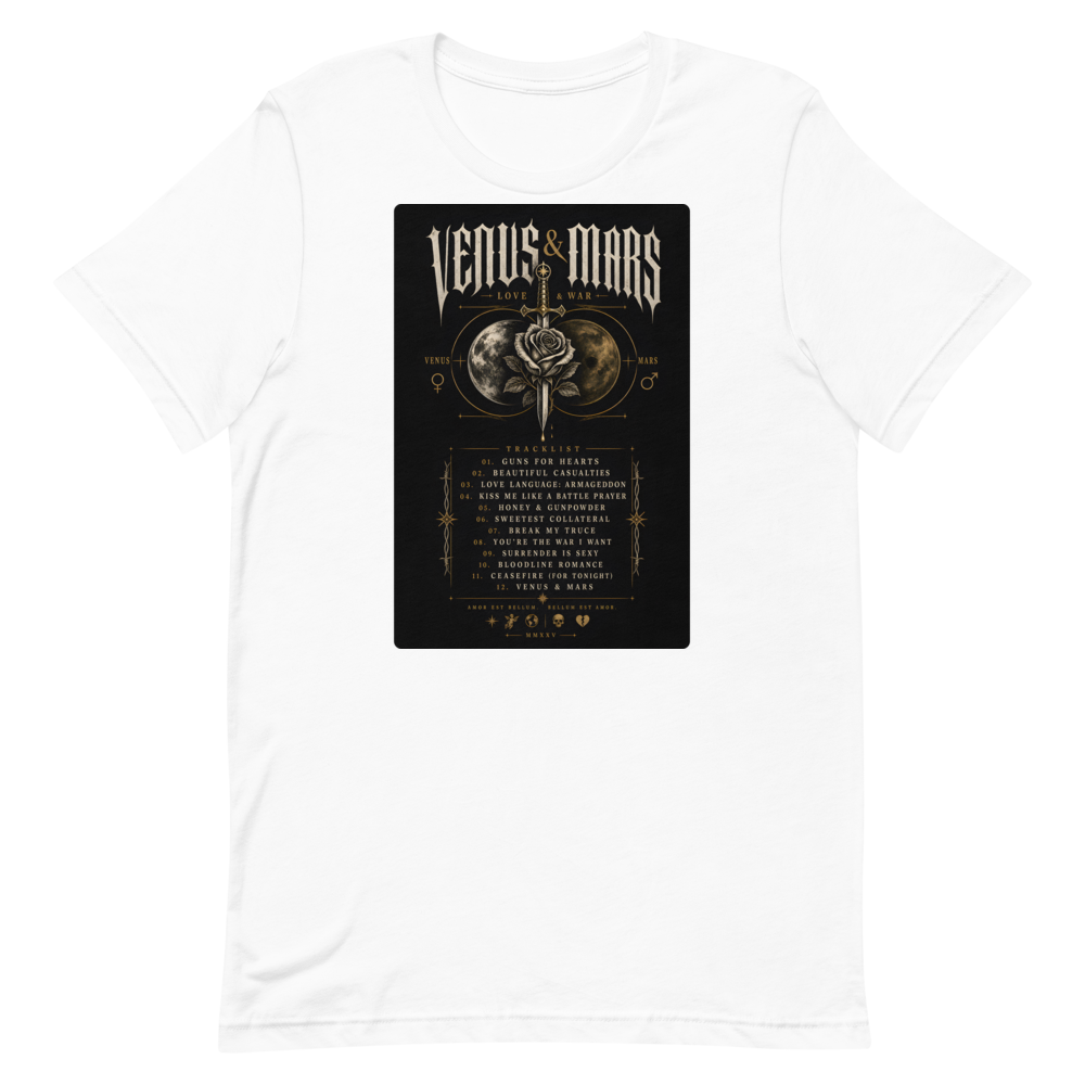 Love & War Tracklist Tee - Tracklist (hero back)