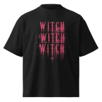 Witch History Glitch Oversized Tee - Black front