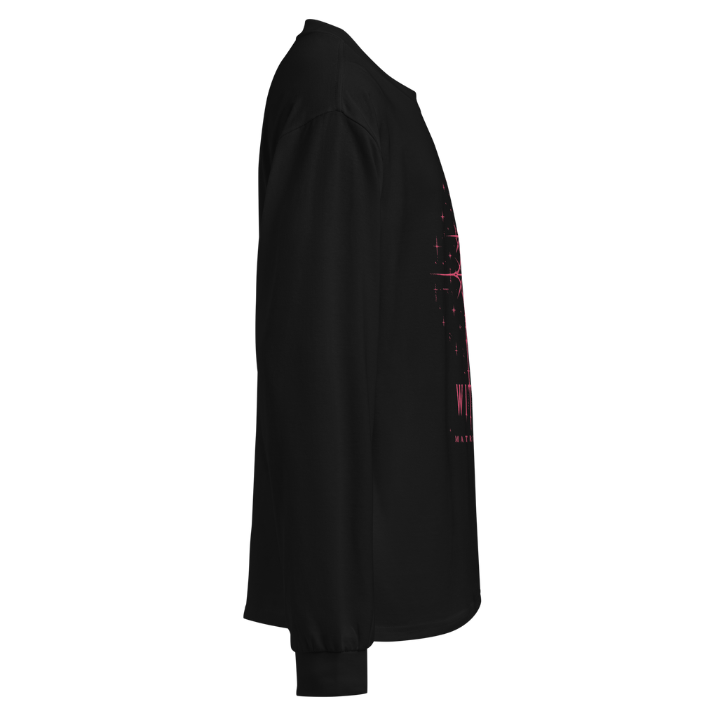 Witch Ritual File Long Sleeve - Black blank sleeve view