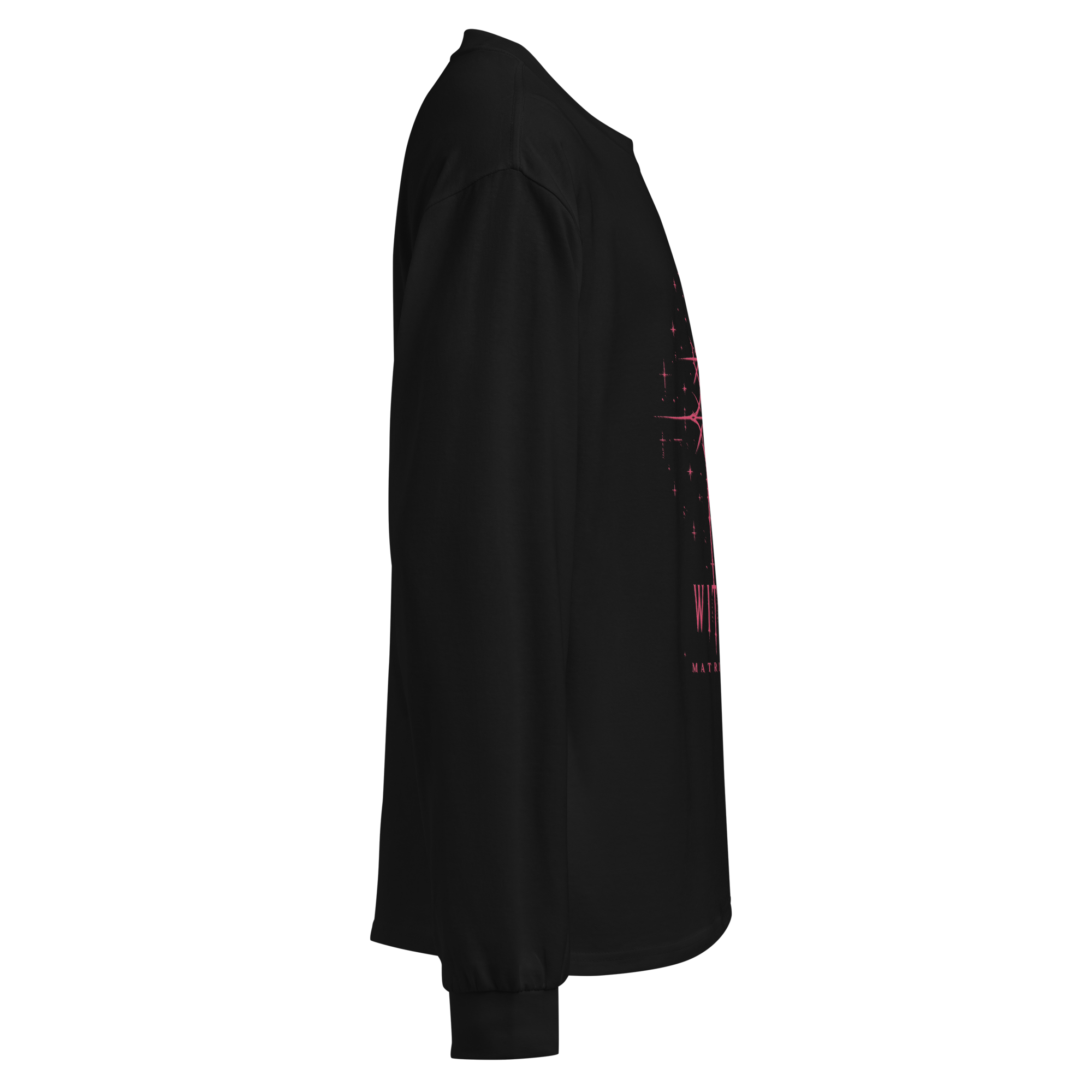 Witch Ritual File Long Sleeve - Black blank sleeve view