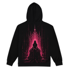 Witch Throne Static Zip Hoodie - Black back