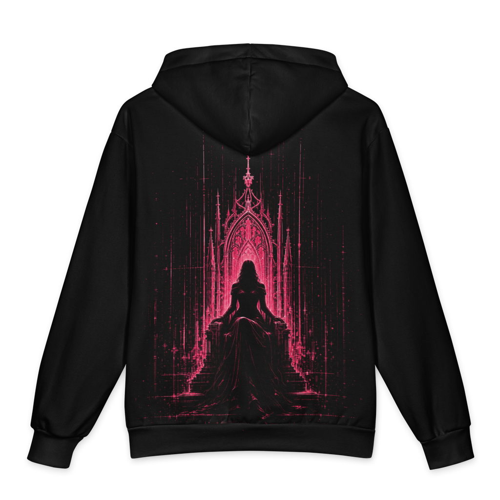 Witch Throne Static Zip Hoodie back