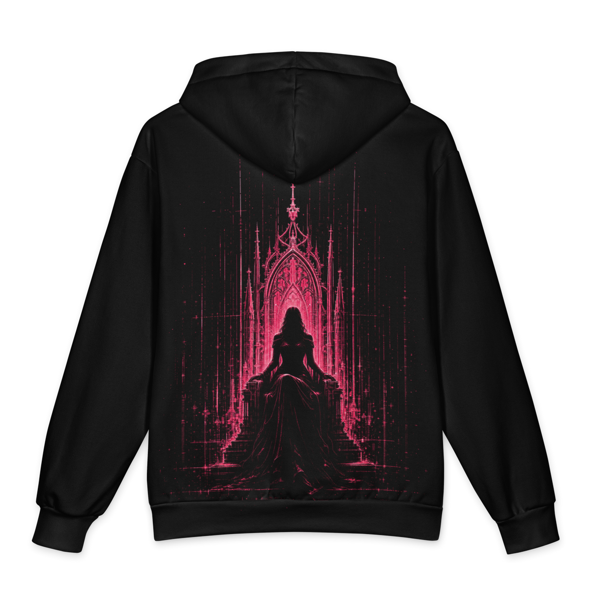 Witch Throne Static Zip Hoodie back