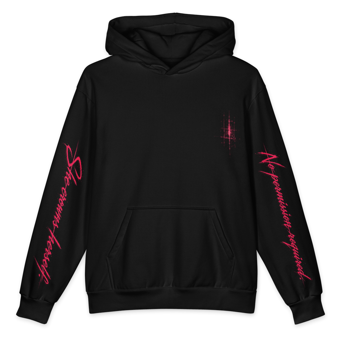 Witch Throne Static Zip Hoodie front
