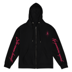 Witch Throne Static Zip Hoodie - Black right sleeve