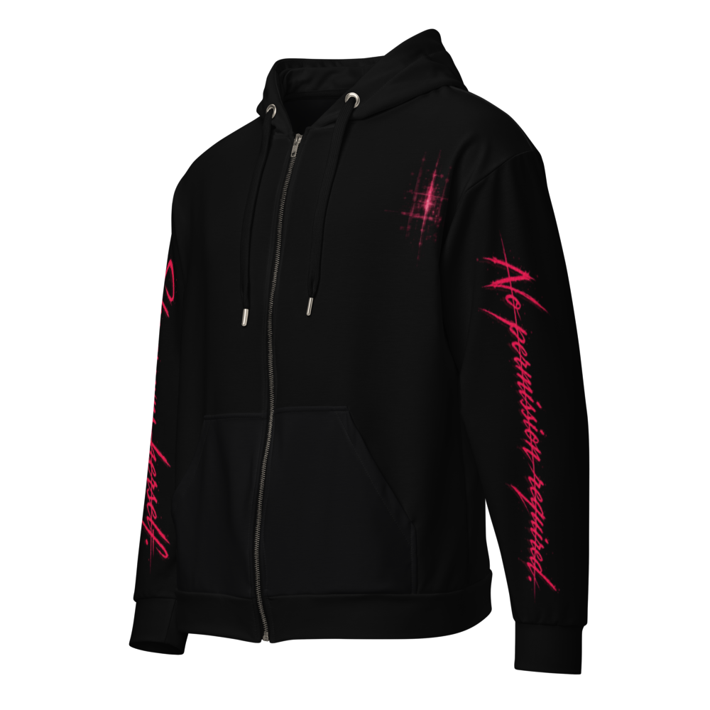 Witch Throne Static Zip Hoodie - Witch Throne Static (left)