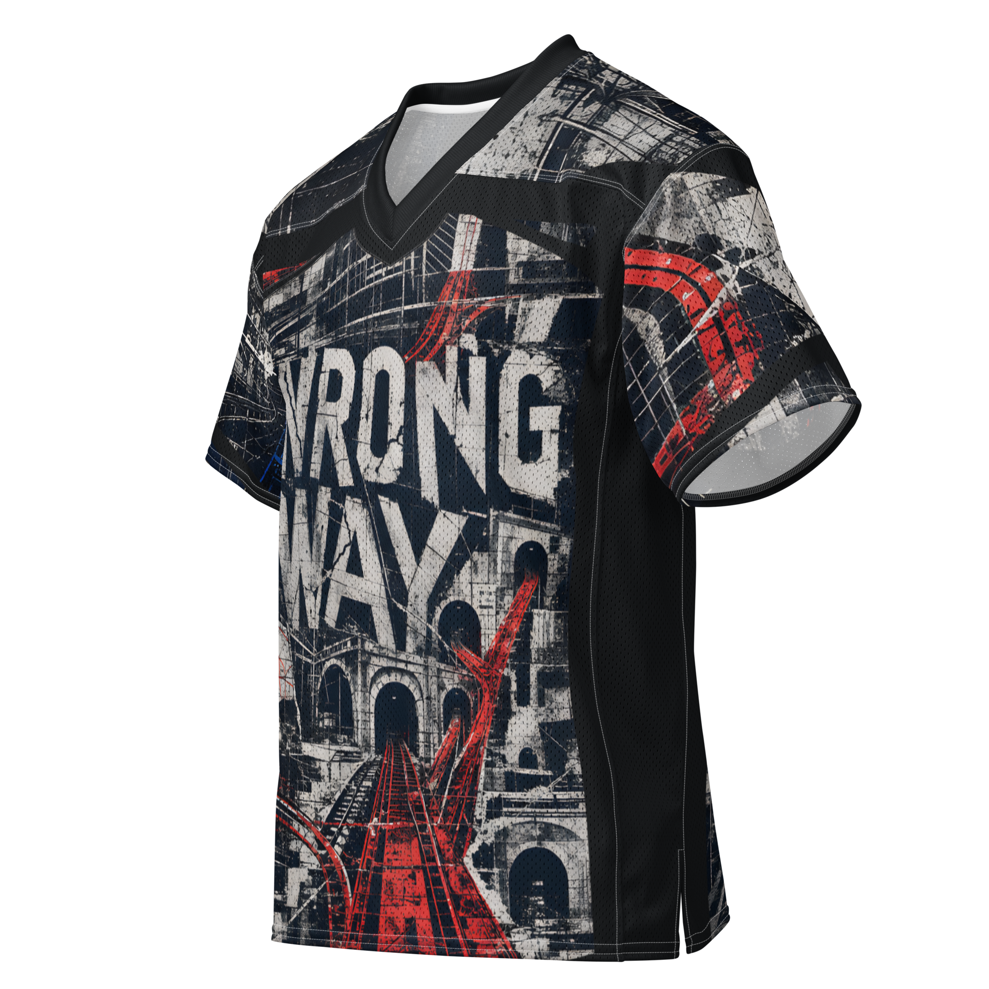 Wrong Way Heaven Jersey - Black left front