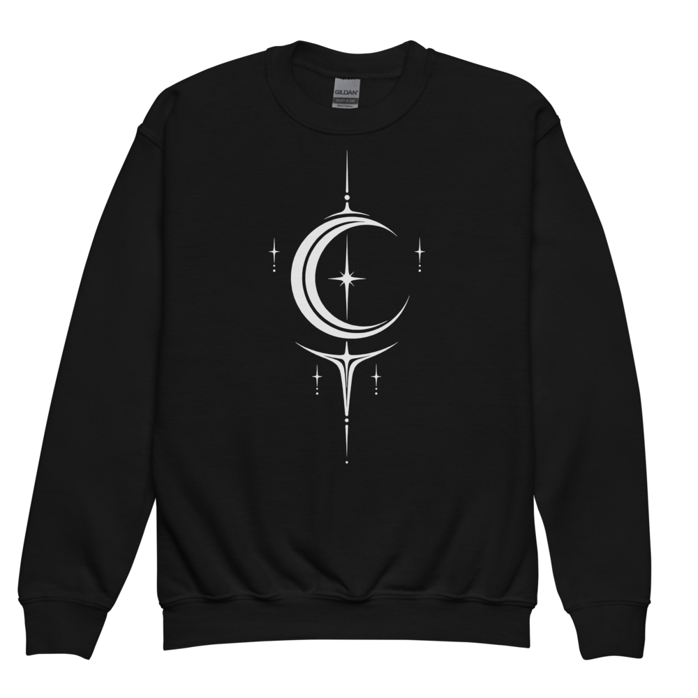 Moon Sigil Youth Crew - Moon Sigil Black flat front
