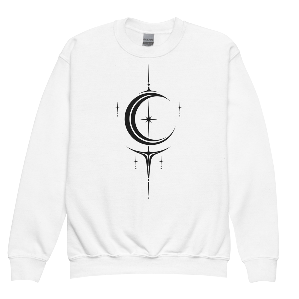 Moon Sigil Youth Crew - Moon Sigil White flat front