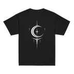 Moon, Star, and Sun Sigil Youth Tee - Moon Sigil Black flat front